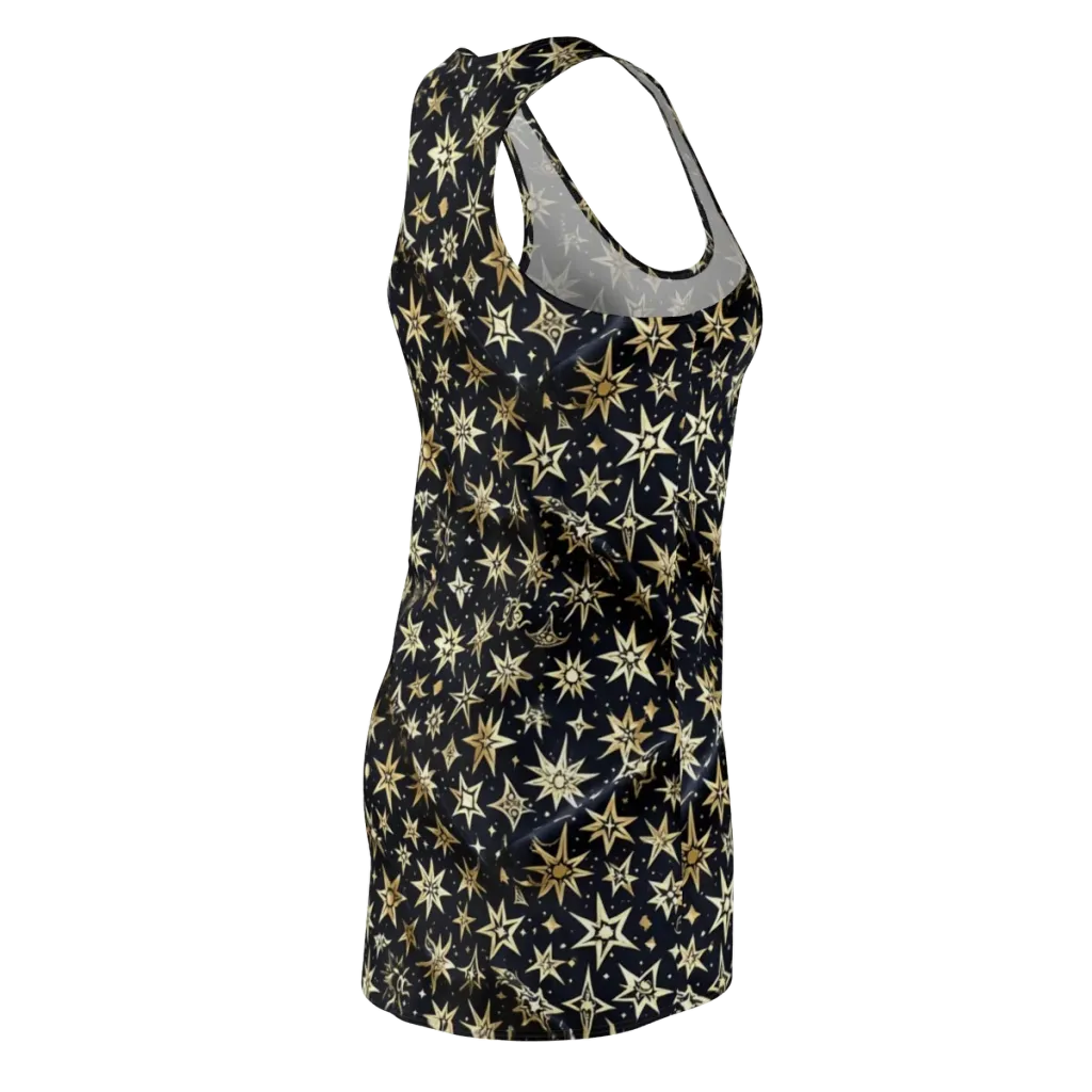 Gilded Nightfall on Racerback Dress — Back Side