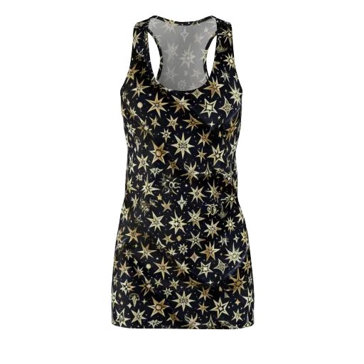 Gilded Nightfall on a Racerback Dress