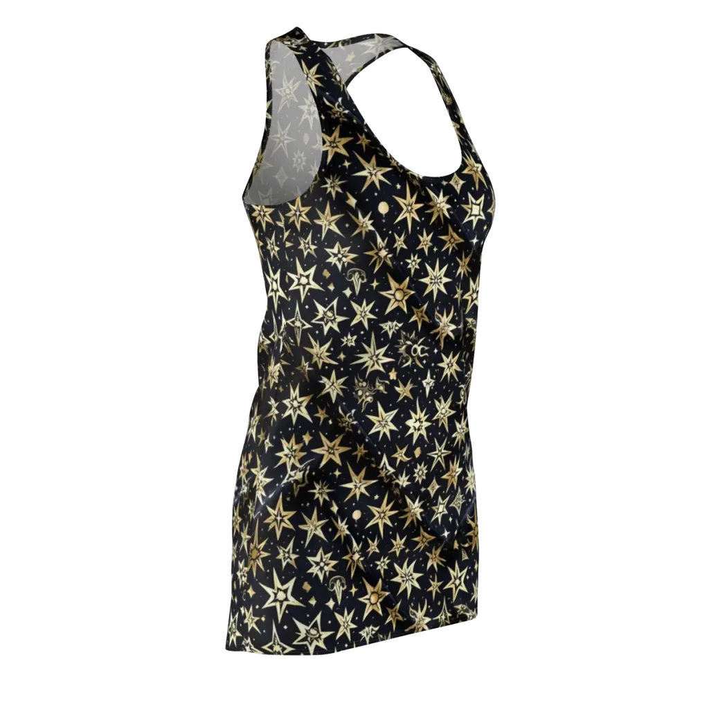 Gilded Nightfall on Racerback Dress — Front Side