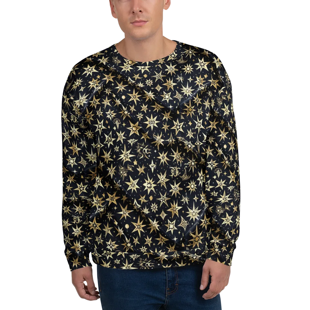 Gilded Nightfall on Sweatshirt — Front
