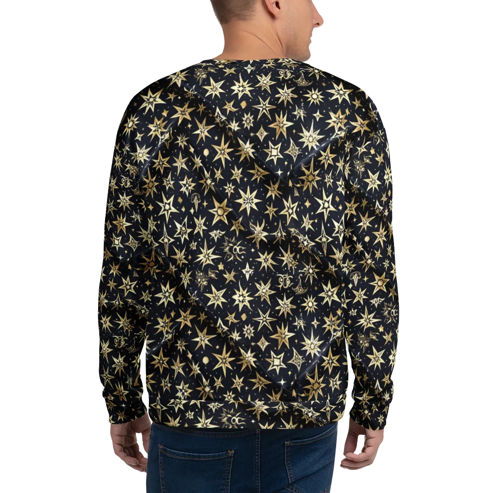 Gilded Nightfall on Sweatshirt — Back