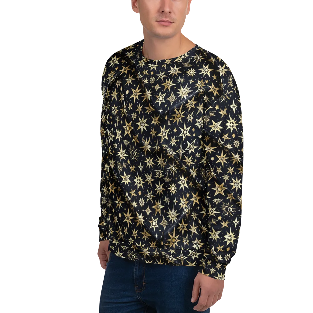 Gilded Nightfall on Sweatshirt — Left Front
