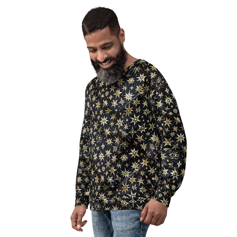 Gilded Nightfall on Sweatshirt — Left Front