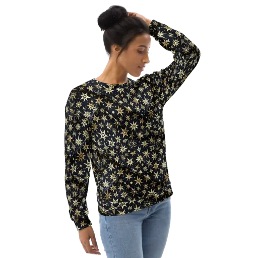 Gilded Nightfall on a Sweatshirt