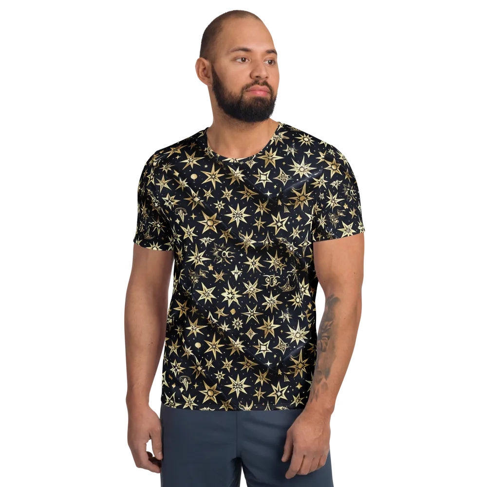 Gilded Nightfall on Men's Athletic T-Shirt — Front