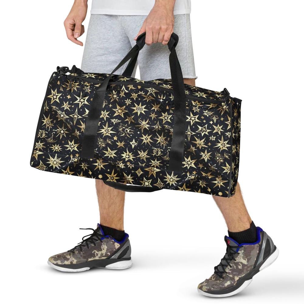 Gilded Nightfall on Duffle Bag — Front