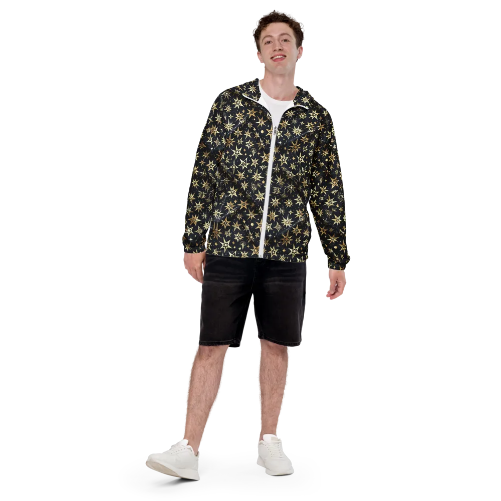 Gilded Nightfall on Men's Windbreaker — Front