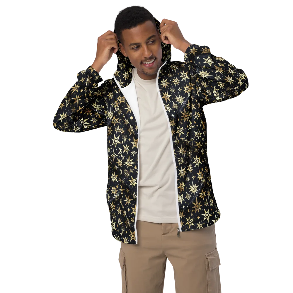 Gilded Nightfall on Men's Windbreaker — Front