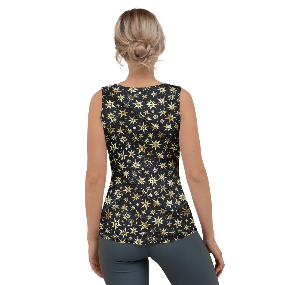 Gilded Nightfall on Women's Tank Top — Back