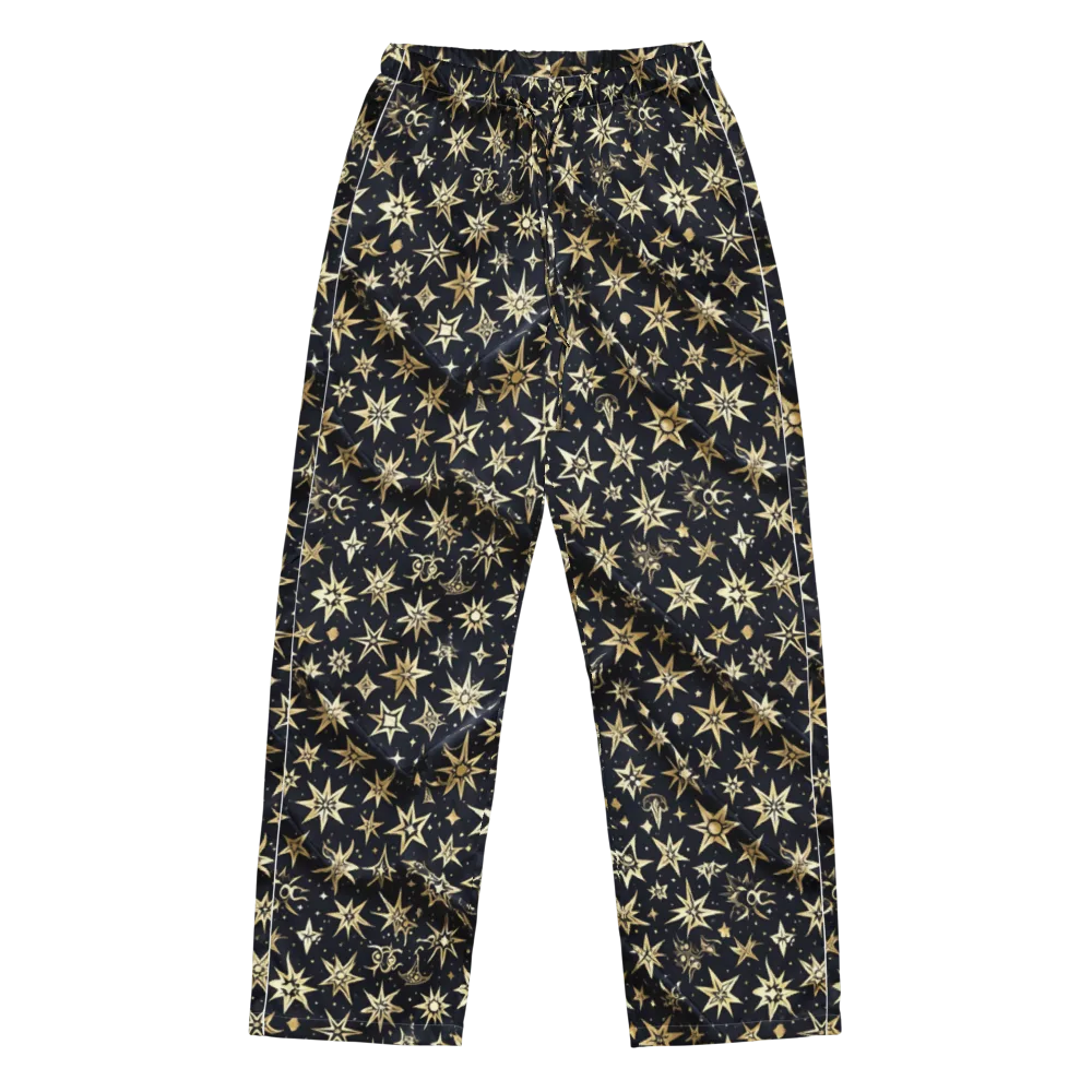 Gilded Nightfall on Women's Pajama Pants — Front
