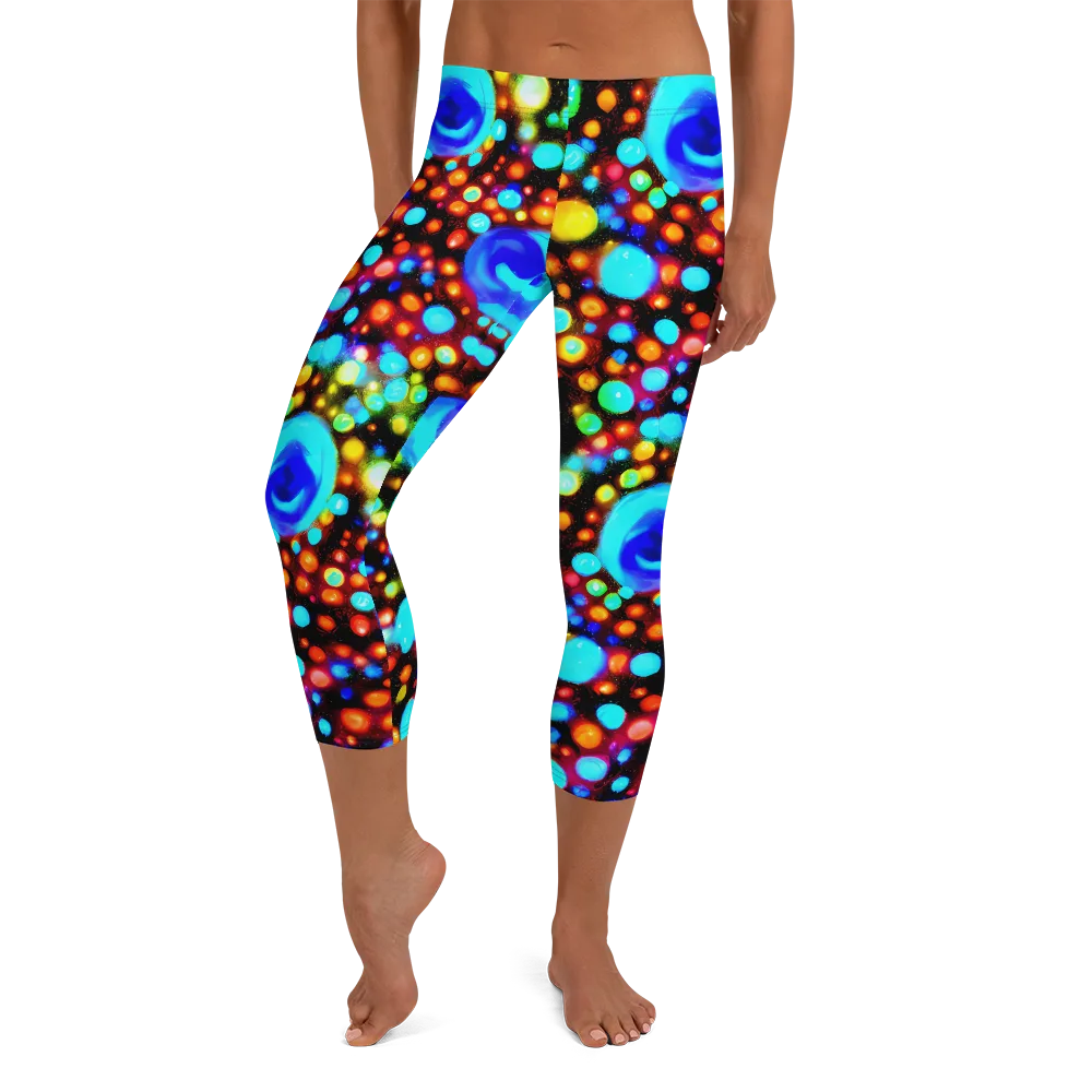 Prismatic Orbits on Capri Leggings — Front