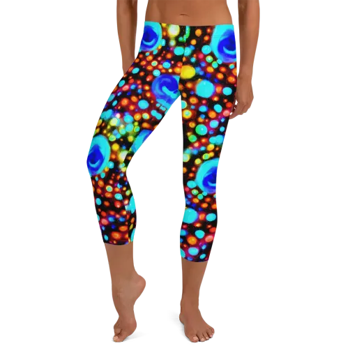 Prismatic Orbits on a Capri Leggings