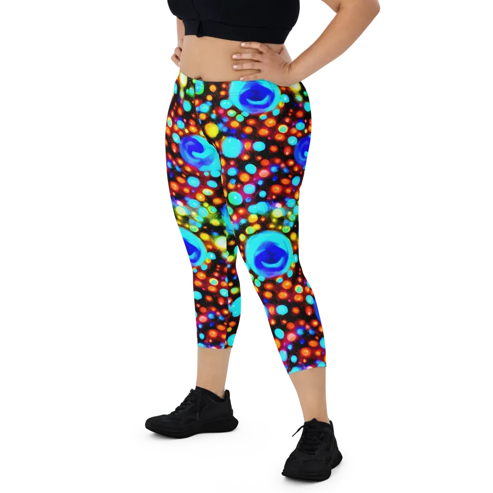 Prismatic Orbits on Capri Leggings — Front