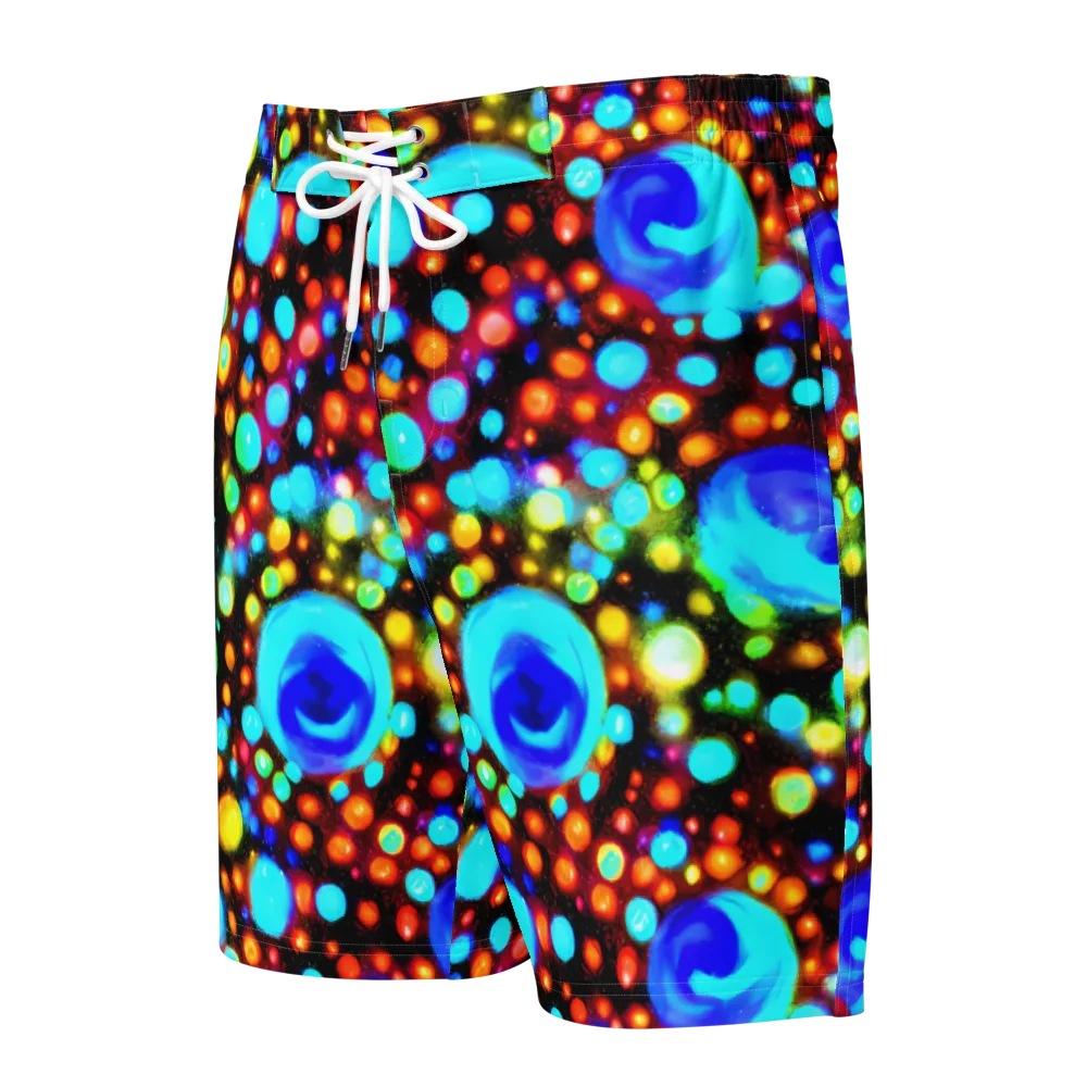 Prismatic Orbits on Men's Board Shorts — Front