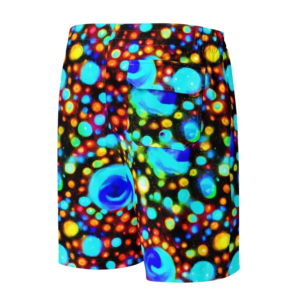 Prismatic Orbits on Men's Board Shorts — Back