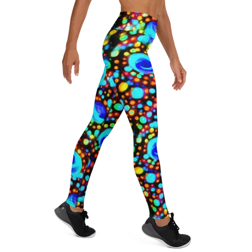 Prismatic Orbits on a Yoga Leggings
