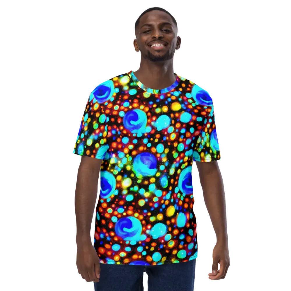 Prismatic Orbits on Men's Crew Neck T-Shirt — Front