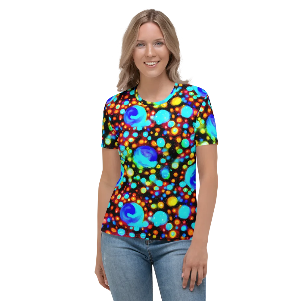 Prismatic Orbits on Women's Crew Neck T-Shirt — Front