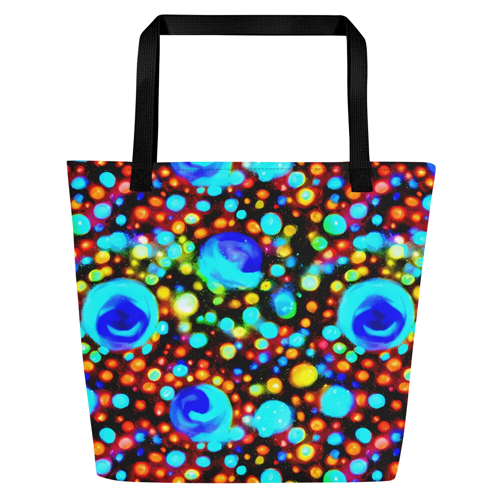 Prismatic Orbits on Large Tote Bag W/ Pocket — Front
