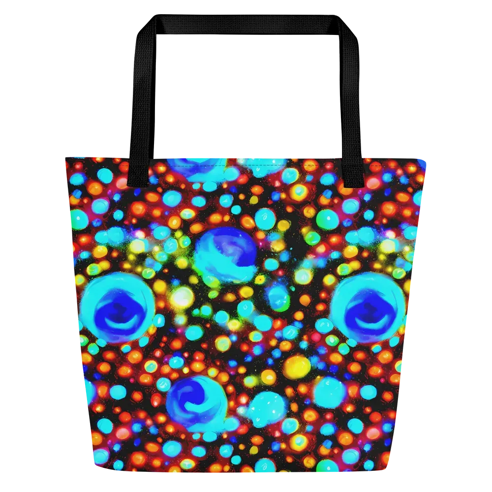 Prismatic Orbits on Large Tote Bag W/ Pocket — Front