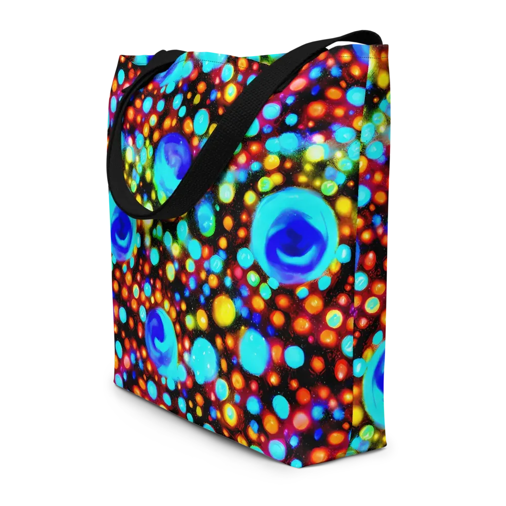 Prismatic Orbits on Large Tote Bag W/ Pocket — Front