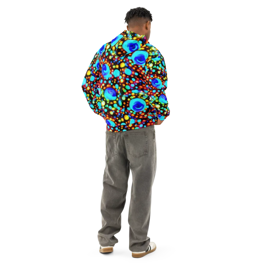 Prismatic Orbits on Cotton Hoodie — Back