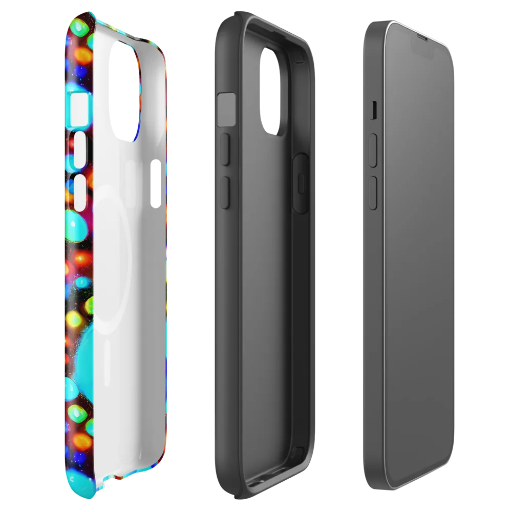 Prismatic Orbits on MagSafe Tough Case for iPhone® — Front