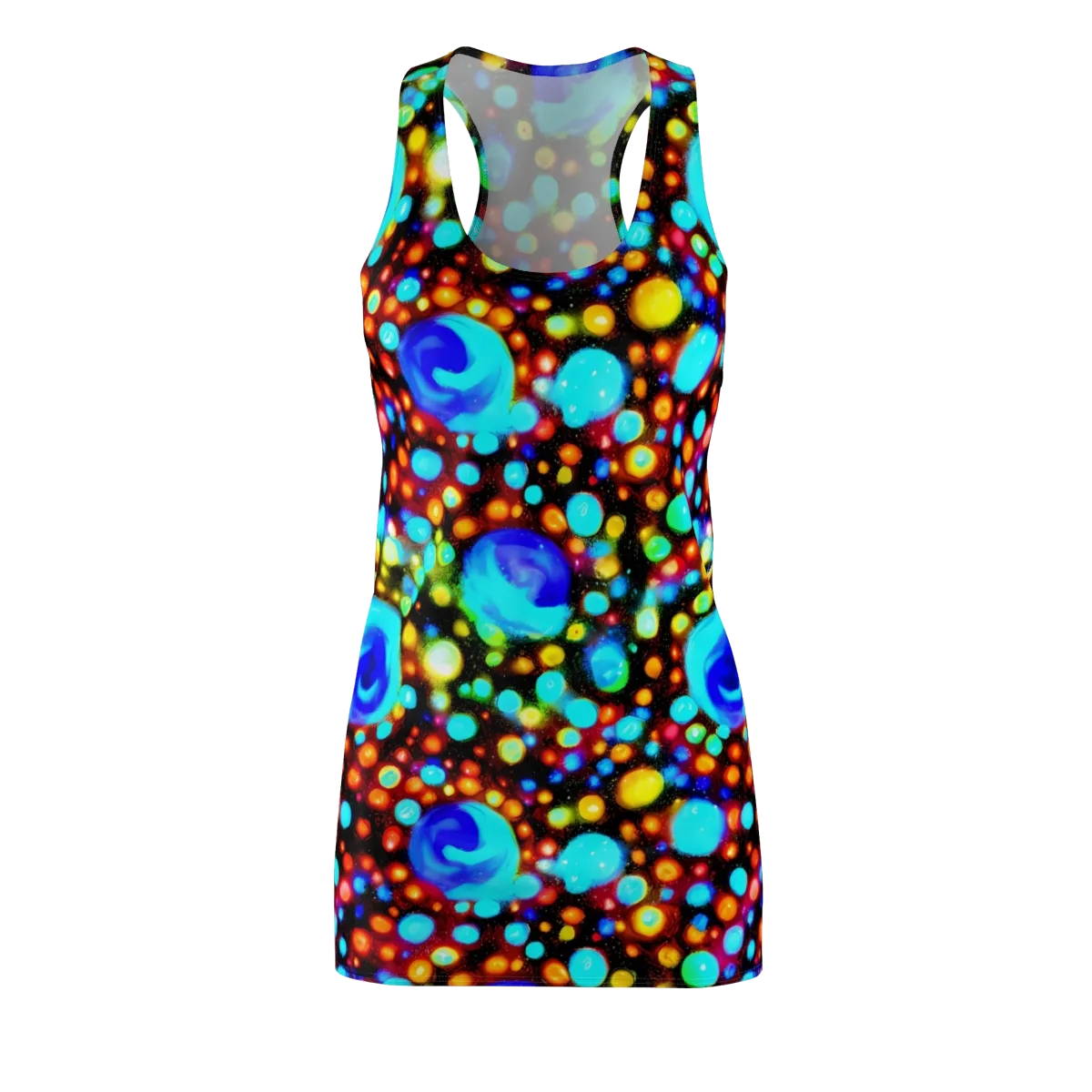 Prismatic Orbits on Racerback Dress — Front