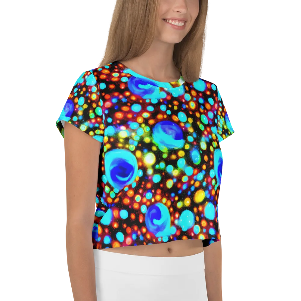 Prismatic Orbits on Crop Tee — Right