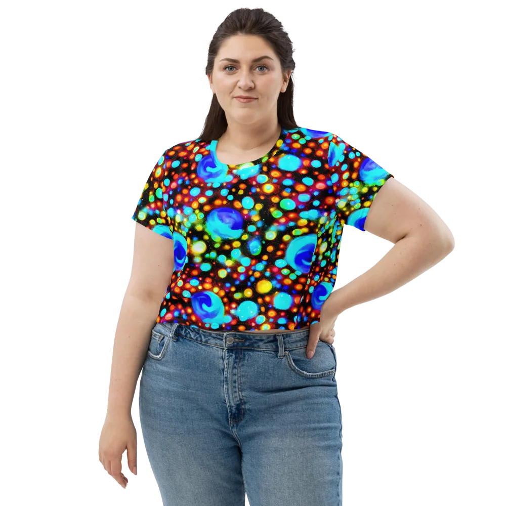 Prismatic Orbits on Crop Tee — Front
