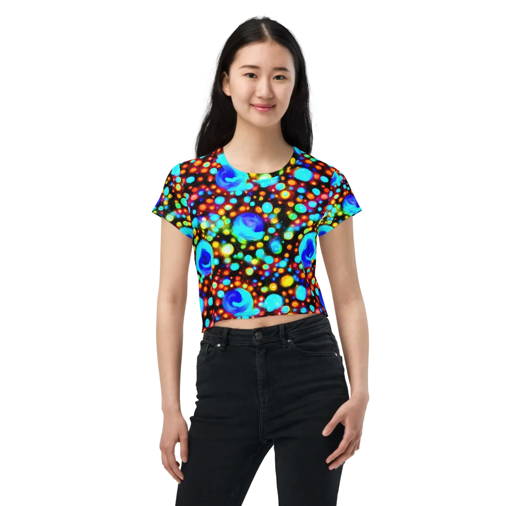 Prismatic Orbits on Crop Tee — Front