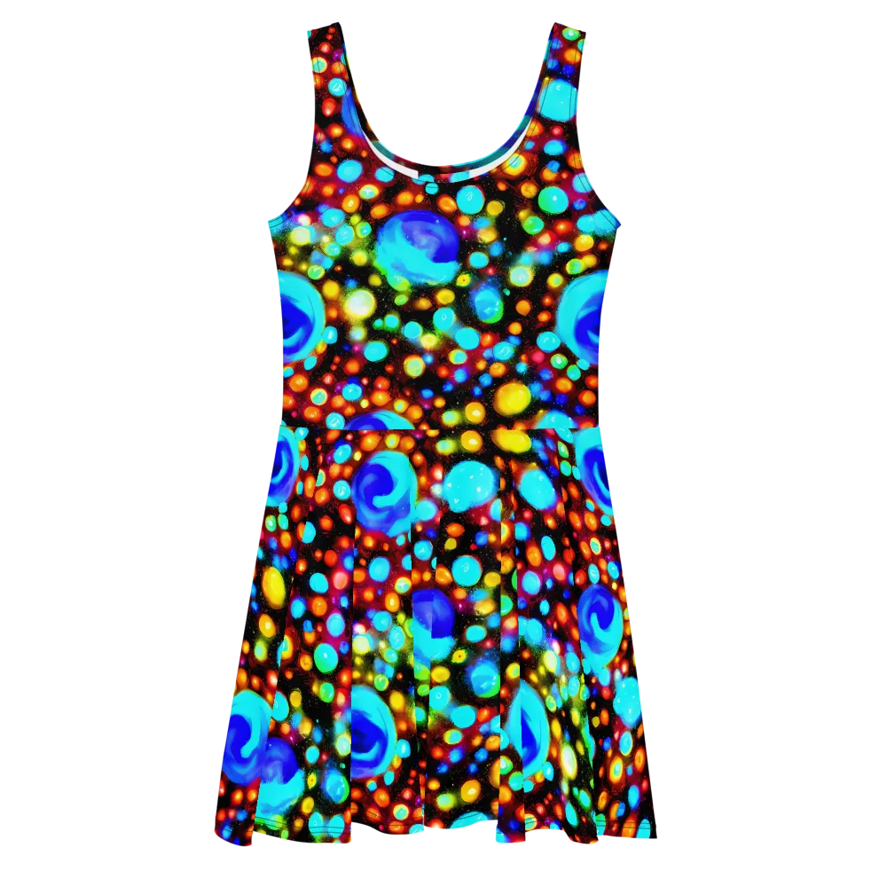 Prismatic Orbits on Skater Dress — Front