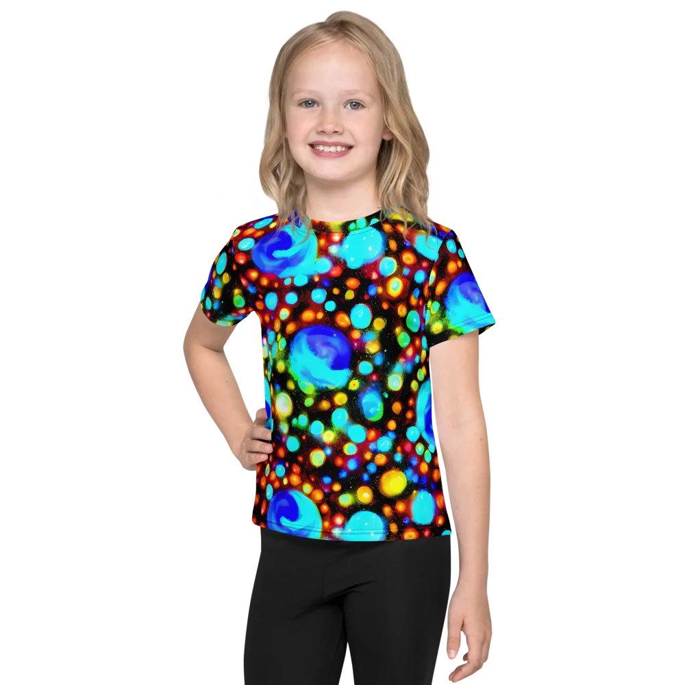 Prismatic Orbits on Kids Crew Neck T-Shirt — Front