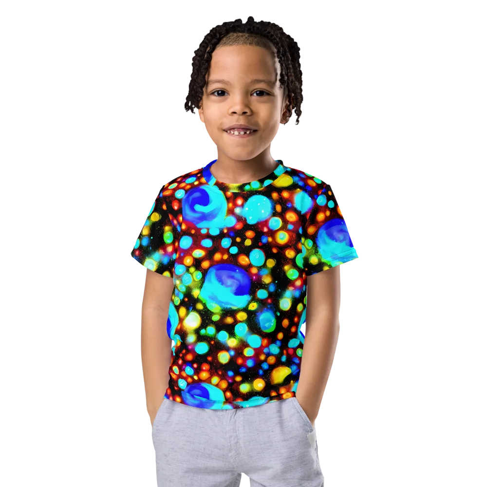 Prismatic Orbits on Kids Crew Neck T-Shirt — Front