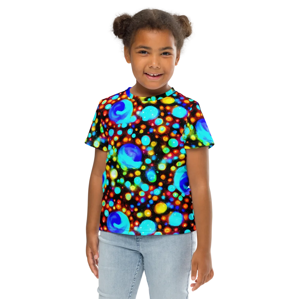 Prismatic Orbits on Kids Crew Neck T-Shirt — Front