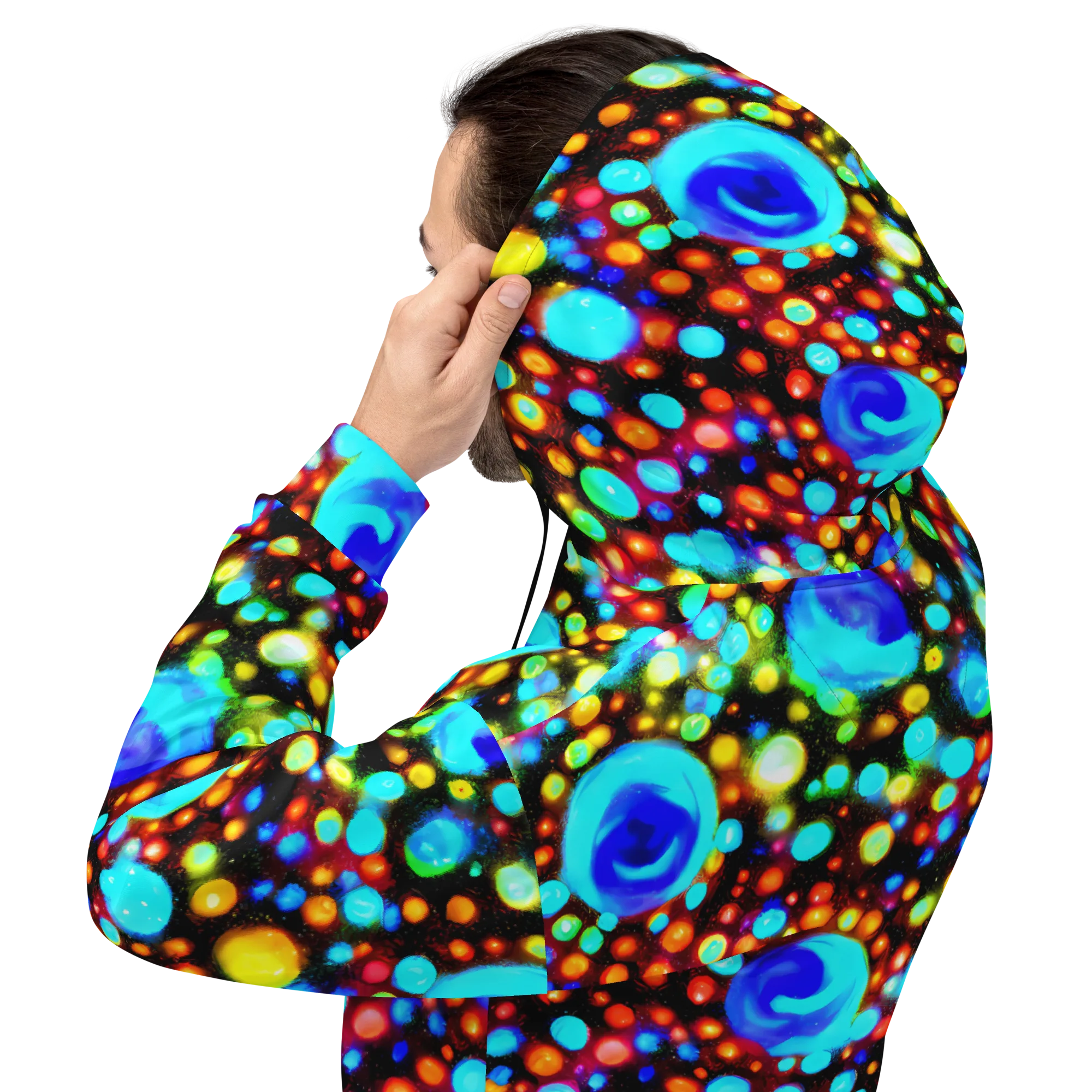 Prismatic Orbits on Hoodie — Back