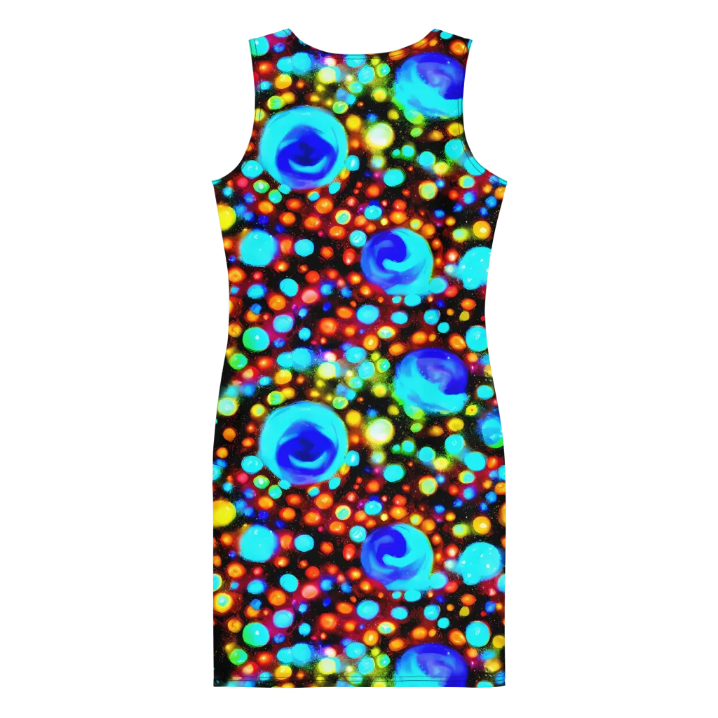 Prismatic Orbits on Bodycon Dress — Back