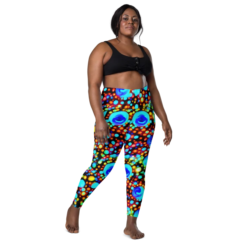 Prismatic Orbits on Leggings with Pockets — Front