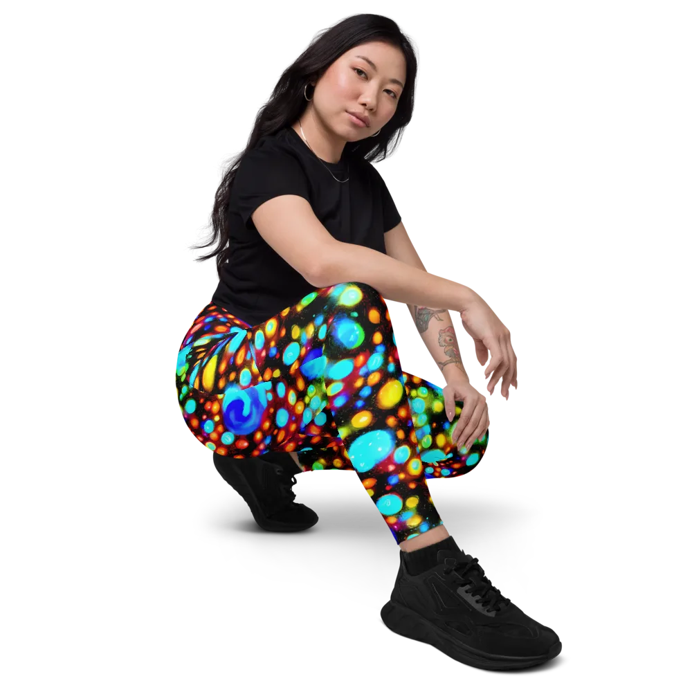 Prismatic Orbits on Leggings with Pockets — Right Front