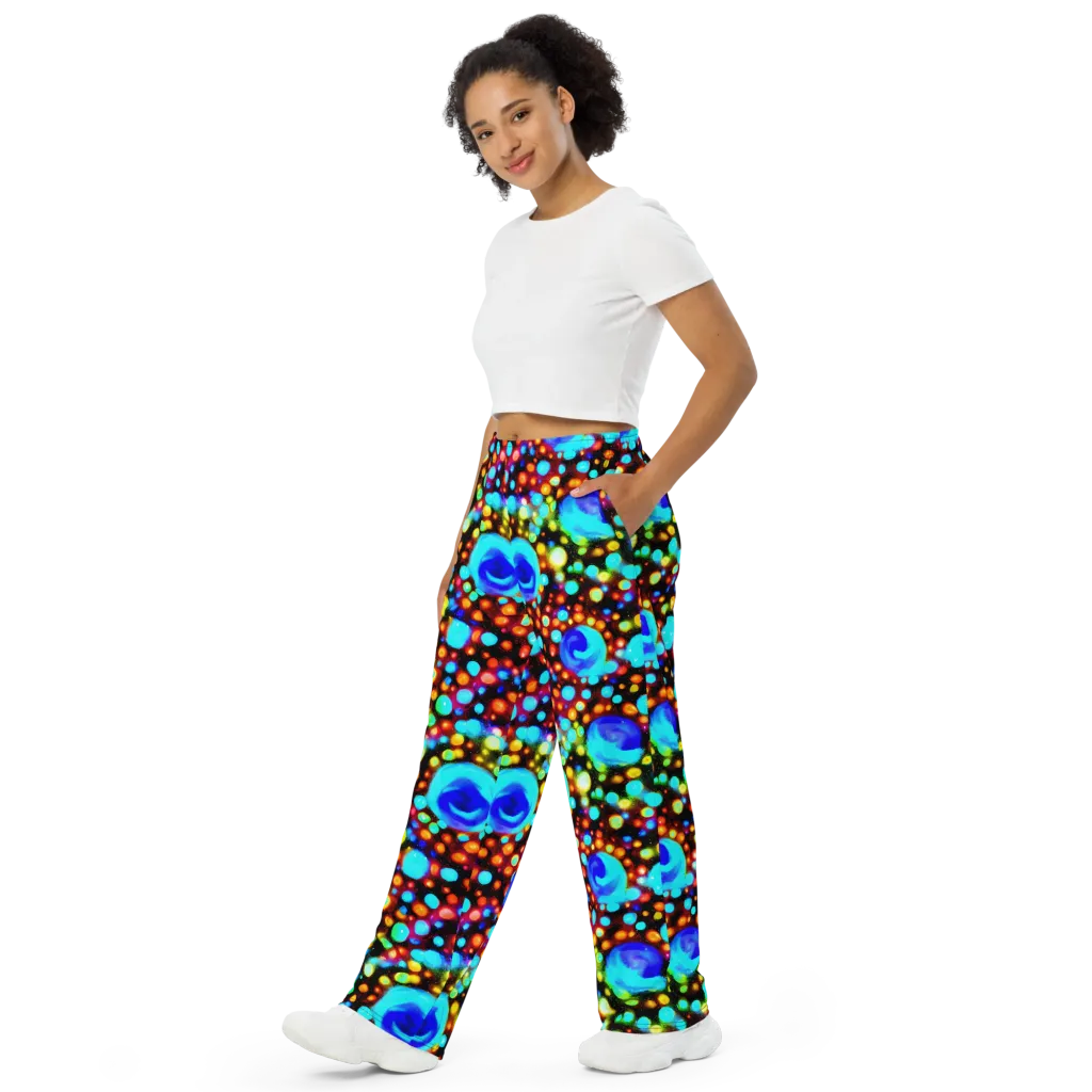 Prismatic Orbits on Wide-Leg Pants — Left Front