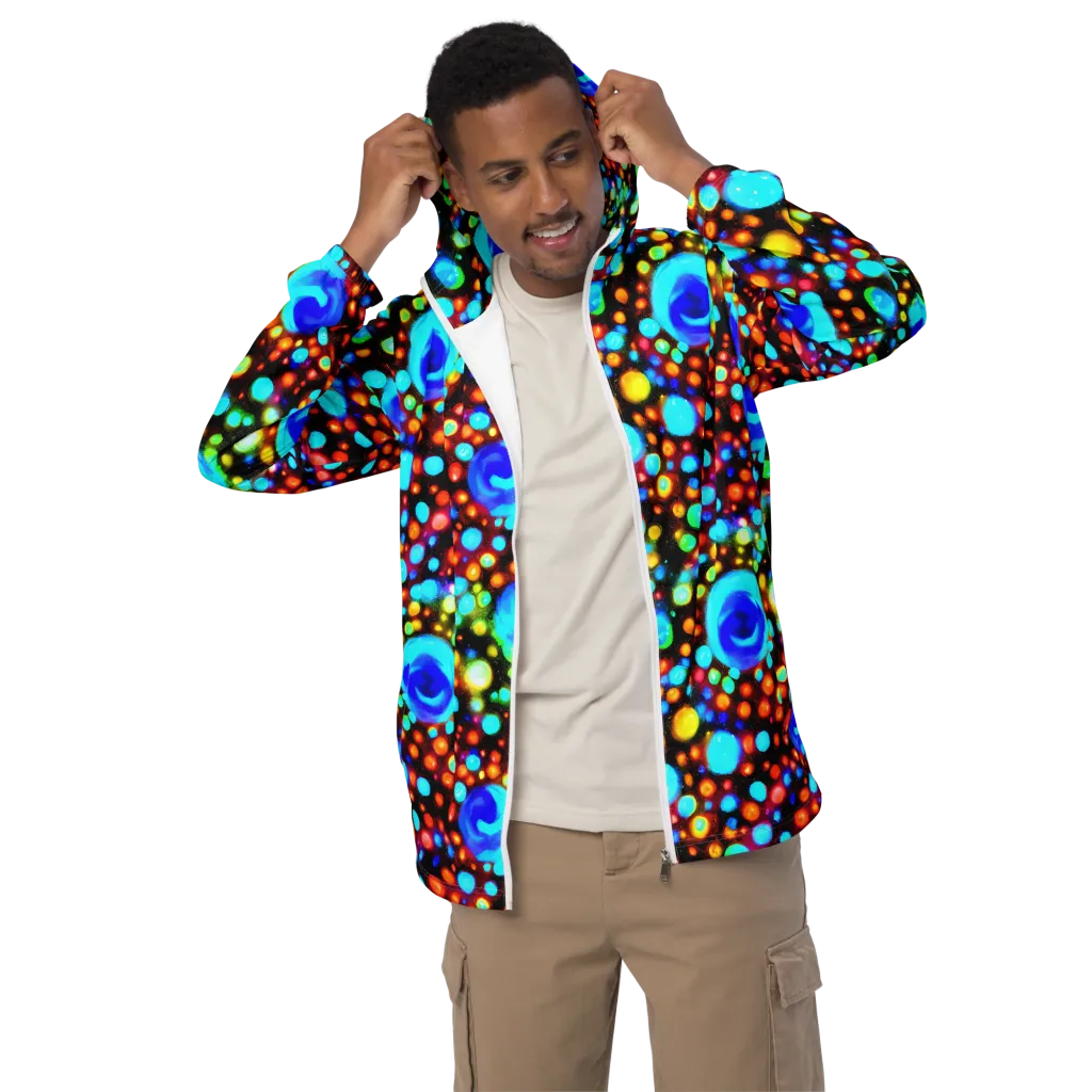 Prismatic Orbits on Men's Windbreaker — Front