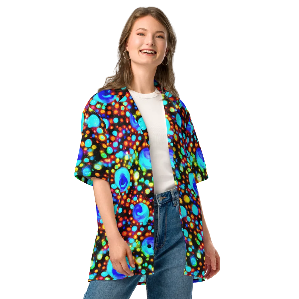 Prismatic Orbits on Button Shirt — Front