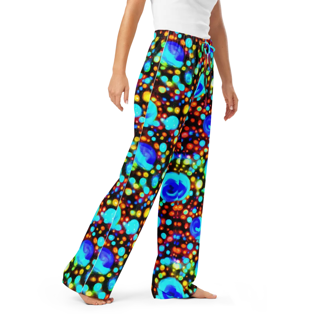 Prismatic Orbits on Women's Pajama Pants — Right Front