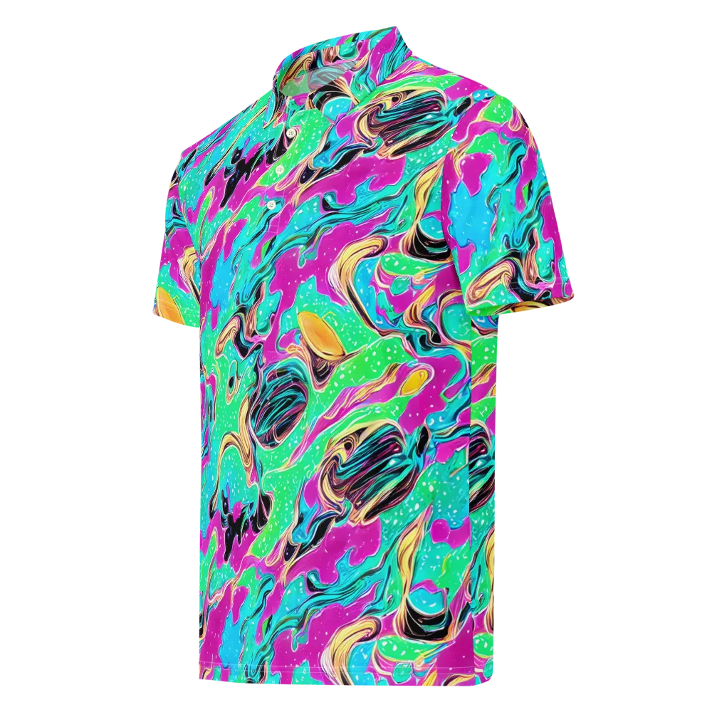 Meltwater Riot on Men's Slim Fit Polo Shirt — Left Front