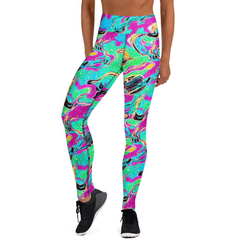 Meltwater Riot on Yoga Leggings — Front