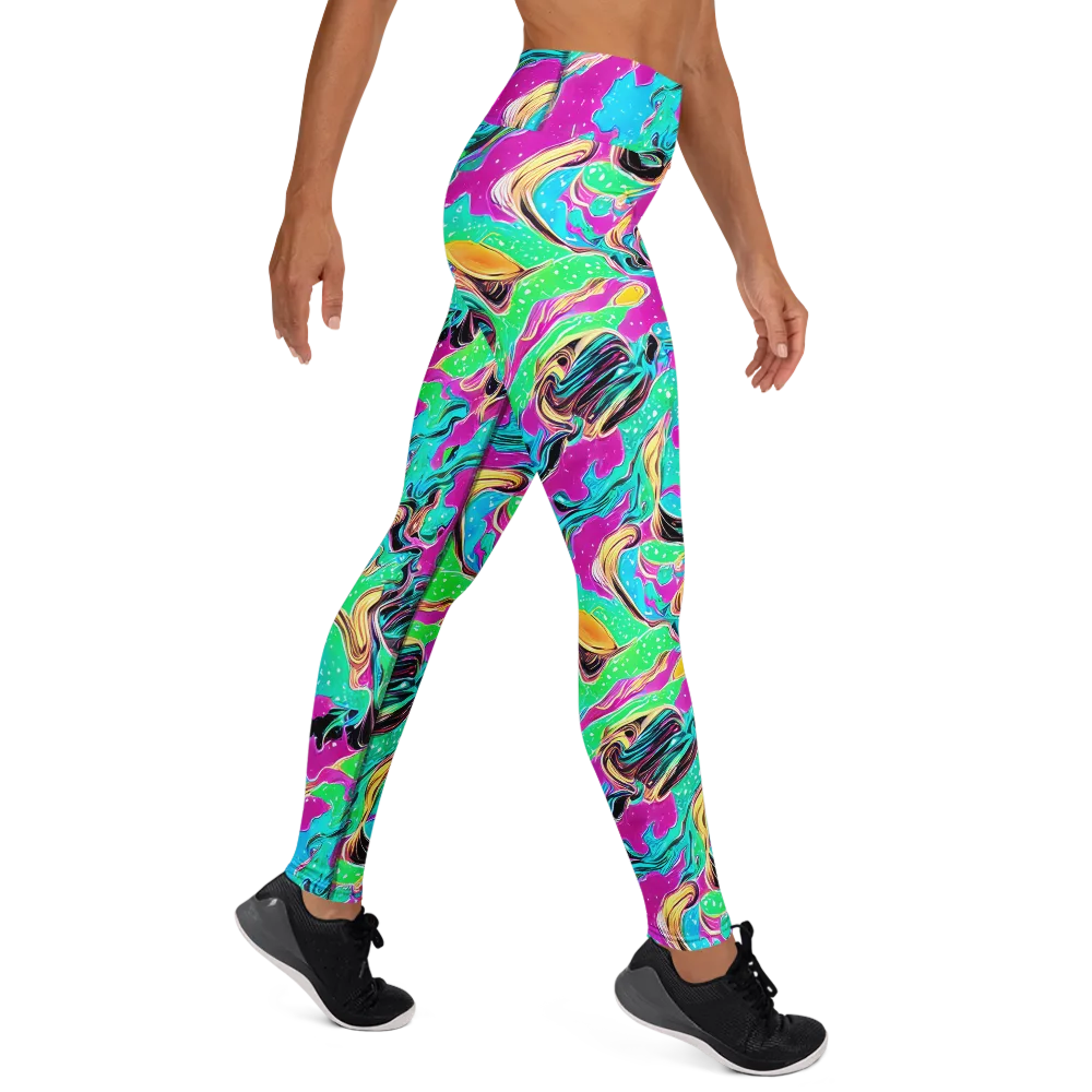 Meltwater Riot on Yoga Leggings — Right