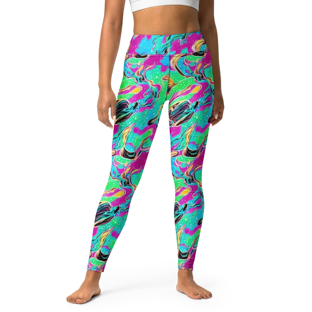 Meltwater Riot on Yoga Leggings — Front