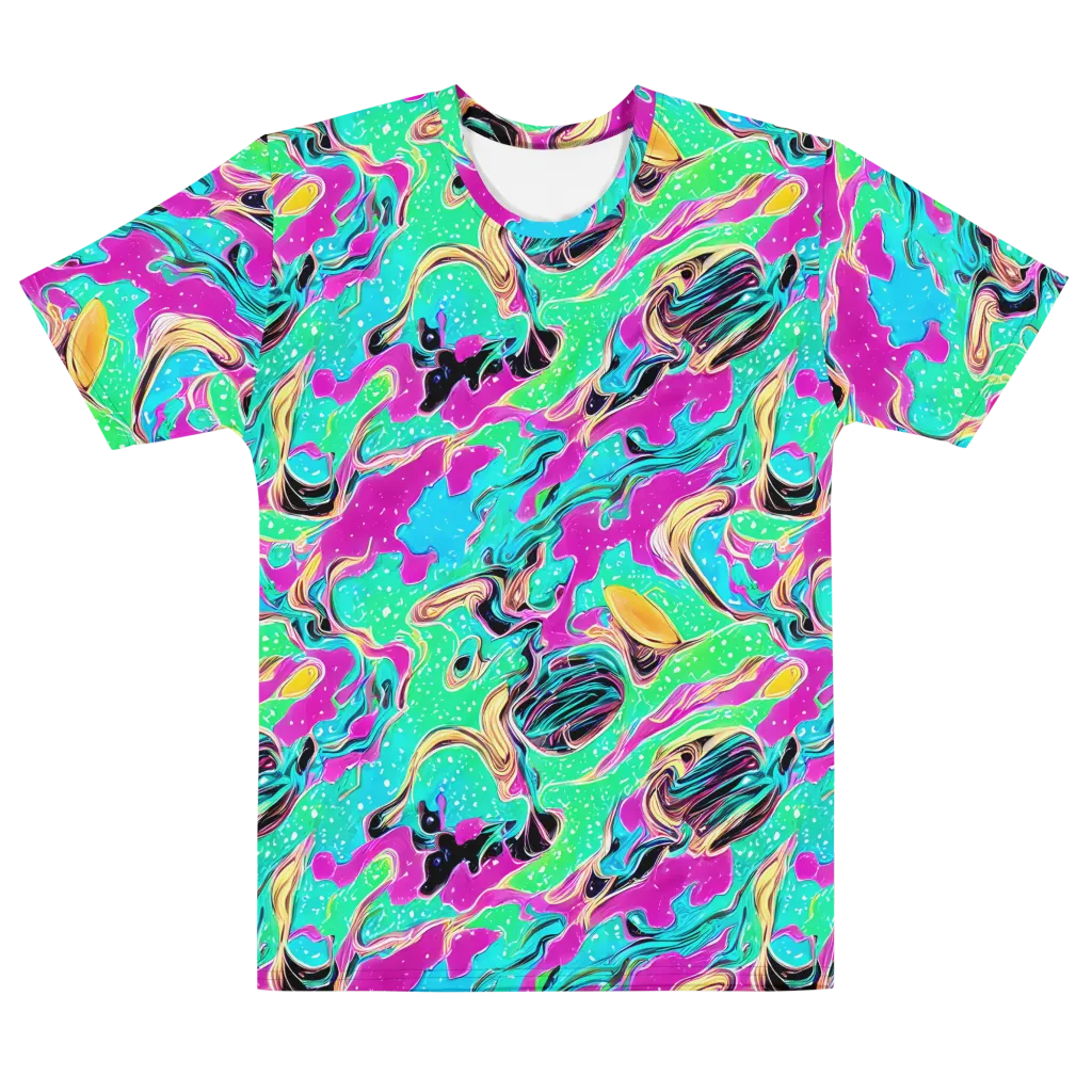 Meltwater Riot on Men's Cotton Crew Neck T-Shirt — Front