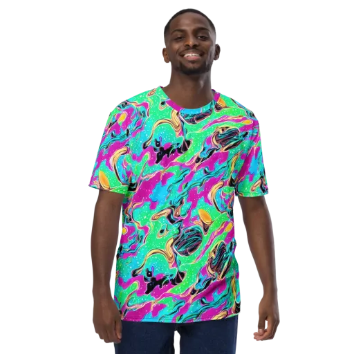 Meltwater Riot on a Men's Crew Neck T-Shirt