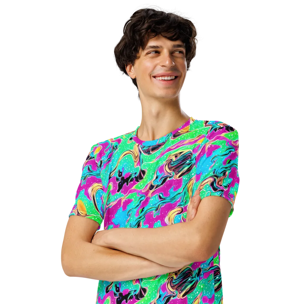 Meltwater Riot on Men's Crew Neck T-Shirt — Left Front